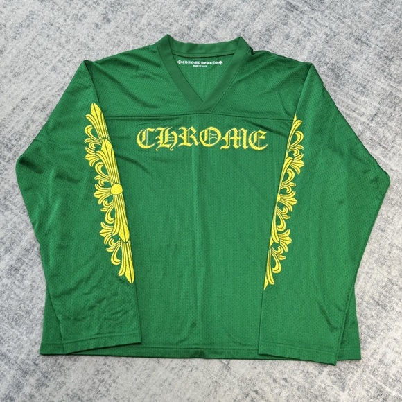 Chrome Hearts Green Mesh Jersey